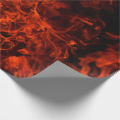 Fire background flame black hot cadeaupapier (Hoek)