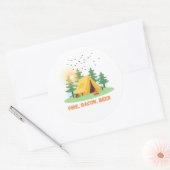 Fire. Bacon. Bier. – Camping Sticker (Envelop)