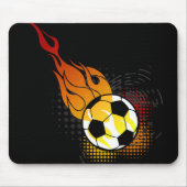Fire Ball Soccer Mousepad Muismat (Voorkant)