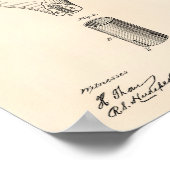 Fire Balloon 1882 oude kunstpoep Poster (Hoek)