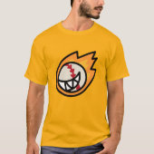 Fire Baseball Smile T-Shirt  (Voorkant)
