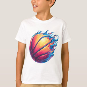 Fire Basketball - Cool en Fierce Athletic Design T-shirt
