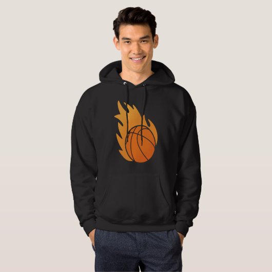 Fire Basketball Hoodie (Voorkant volledig)