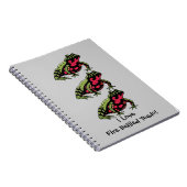 Fire Bellied Toad Love (aanpasbaar) Notitieboek (Rechterzijde)