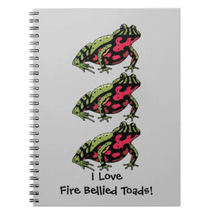 Fire Bellied Toad Love (aanpasbaar) Notitieboek