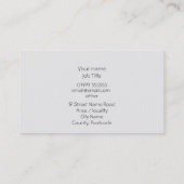 Fire Bird Phoenix op zwarte en glanzende rode band Visitekaartje (Achterkant)