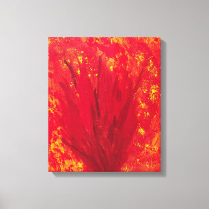 FIRE BLOOM canvas print