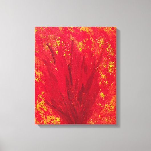 FIRE BLOOM canvas print (Voorkant)