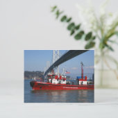 Fire Boat One - San Francisco Briefkaart (Staand voorkant)