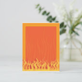 Fire Border Briefkaart (Staand voorkant)