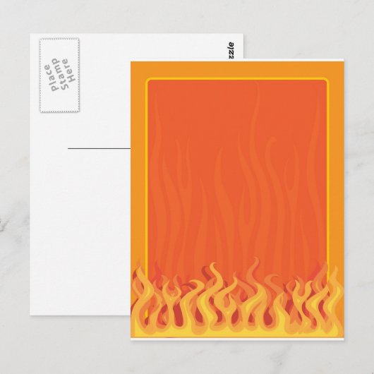 Fire Border Briefkaart (Voorkant / Achterkant)