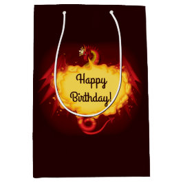 Fire Breading Dragon Middelgrote Gift Bag Medium Cadeauzakje