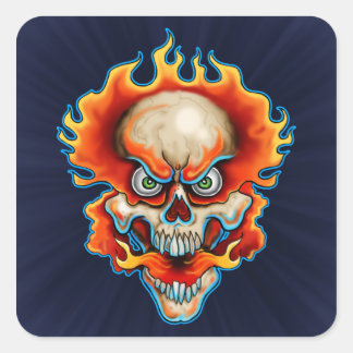 Fire Breather Design Vierkante Sticker