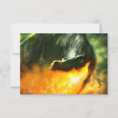 Fire-Breathing Dinosaur of Dragon van Michael Mahe Kaart (Voorkant)