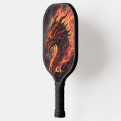 Fire Breathing Dragon gepersonaliseerd Pickleball Paddle (Links)
