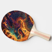 Fire Breathing Dragon Personalized Tafeltennisbatje (Zijkant)