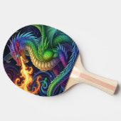 Fire Breathing Dragon Personalized Tafeltennisbatje (Zijkant)