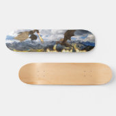 Fire Breathing Dragon Wyvern Fantasy Persoonlijk Skateboard (Horizontaal)
