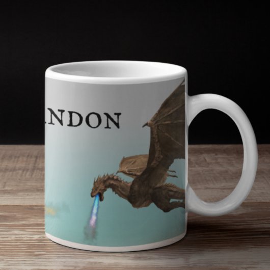 Fire Breathing Dragon Wyvern - Gepersonaliseerd Koffiemok
