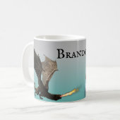 Fire Breathing Dragon Wyvern - Gepersonaliseerd Koffiemok (Voorkant links)