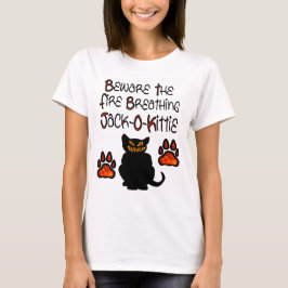 Fire Breathing Jack-O-Kittie T-shirt