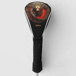 Fire Breathing Red Dragon Personalized Golfheadcover