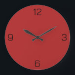 Fire Brick Red B22222 Kleur - Jouw naam toevoegen Grote Klok<br><div class="desc">Voeg een naam, initialen of wat tekst toe, of houd de kleur alleen. Kleurcoördinaten met andere items in de winkel op basis van de naam en de HEX-code (zescijferige hex-triplet). Gebruik deze code om andere items te mixen, te matchen en aan te passen om mee te gaan, of om toe...</div>