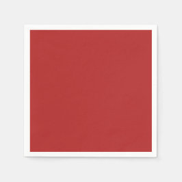 Fire Brick Red Solid Kleurtoon Servet