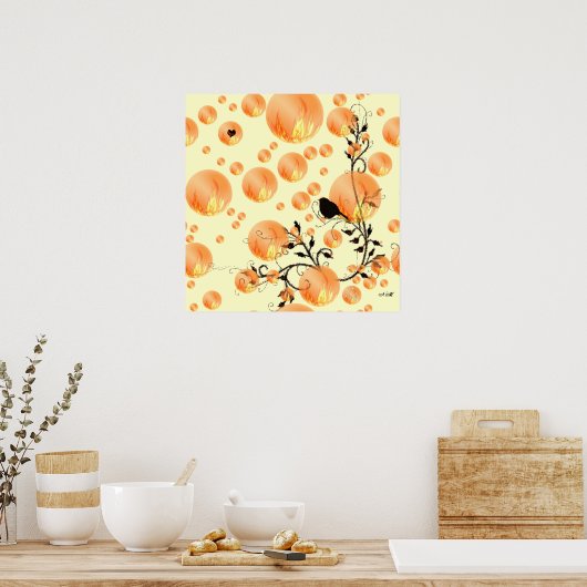 Fire Bubbles! Poster (Keuken)