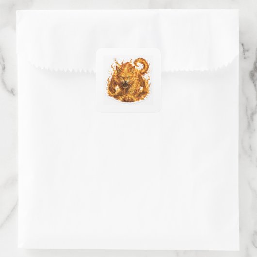 Fire Cat Fantasy Sticker (Tas)