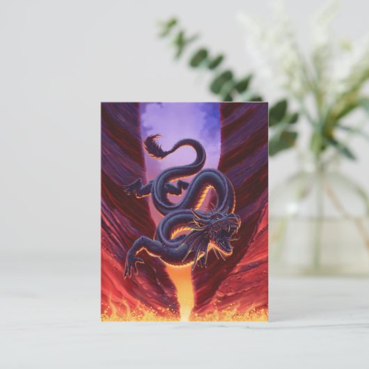 "Fire Cavern" Briefkaart (Staand voorkant)