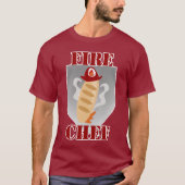 Fire Chef Funny Cooking Time Design T-shirt (Voorkant)
