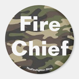 Fire Chief camo magneet