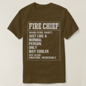 Fire Chief Definition Fireman Funny Firefighter T-shirt (Design voorkant)