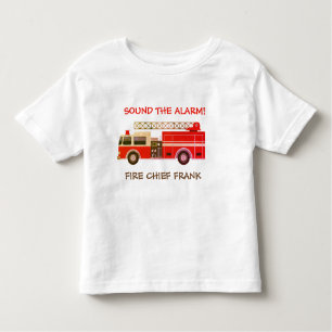Fire Chief Fire Truck Brandweerauto Peuter T-shirt