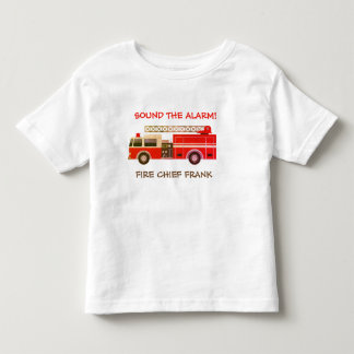 Fire Chief Fire Truck Brandweerauto Peuter T-shirt