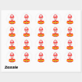 Fire Chief Ronde Sticker (Vel)
