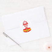 Fire Chief Ronde Sticker (Envelop)
