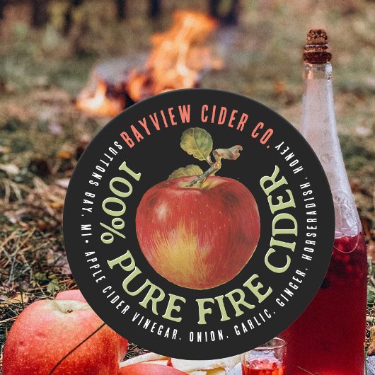 FIRE CIDER Modern Apple Cider Label