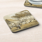 Fire Company's House and Engine, Yokuhama, uit 'N Bier Onderzetter (Linkerzijde)