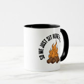 Fire Cottage Campfire Heated Rivalry Joke Mok (Voorkant rechts)