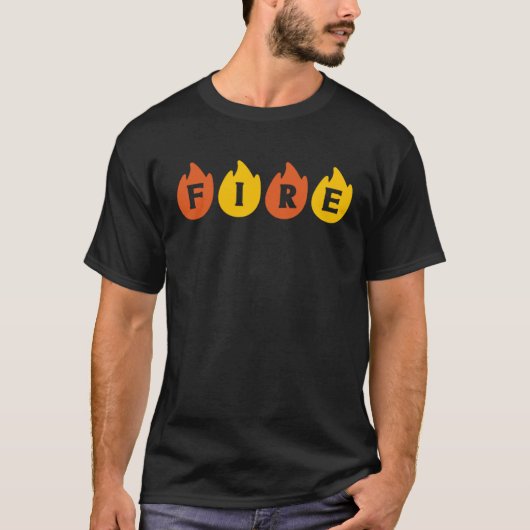 FIRE Couples Matching Halloween Party Last Minute  T-shirt (Voorkant)