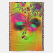 Fire Dance Fractal Art Deken (Voorkant Verticaal)