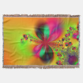 Fire Dance Fractal Art Deken (Voorkant)