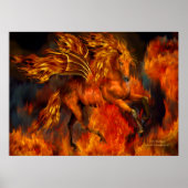 Fire Dancer Fantasy Art Poster (Voorkant)