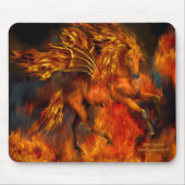 Fire Dancer Fantasy Mousepad Muismat (Voorkant)