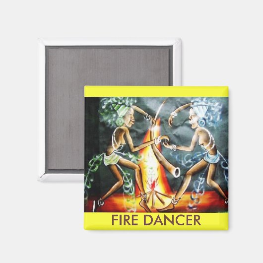 FIRE DANCER MAGNEET (Voorkant / Achterkant)