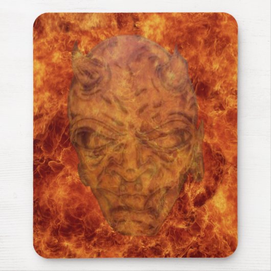 Fire Demon Mousepad Muismat (Voorkant)