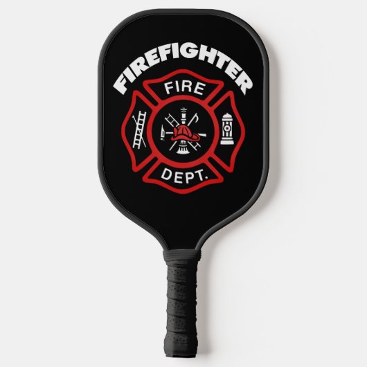 Fire Department Firefighter Pickleball Paddle (Achterkant)