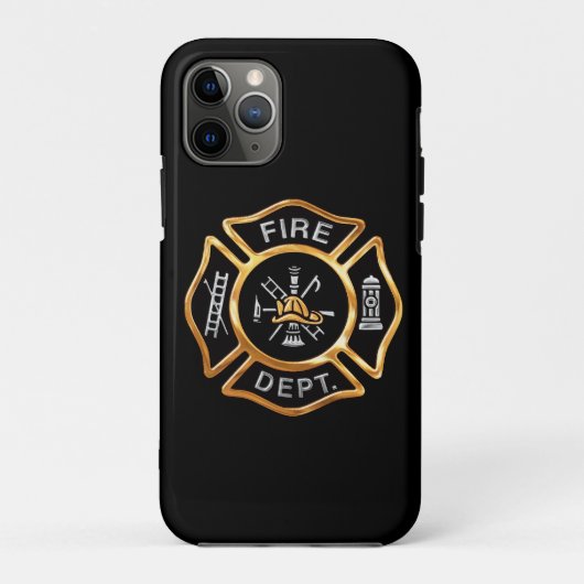 Fire Department Gold Badge Case-Mate iPhone Case (Achterkant)